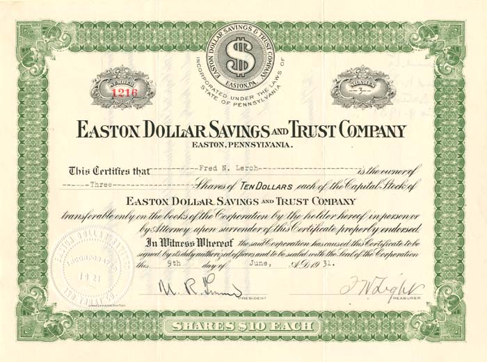 Easton Dollar Savings and Trust Co.